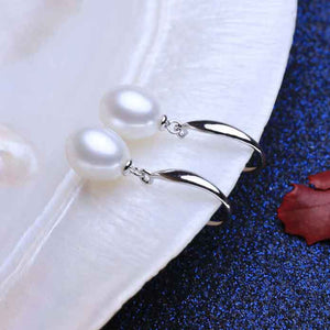 925 Sterling Silver White Pearl Jewellery Set "Addison"