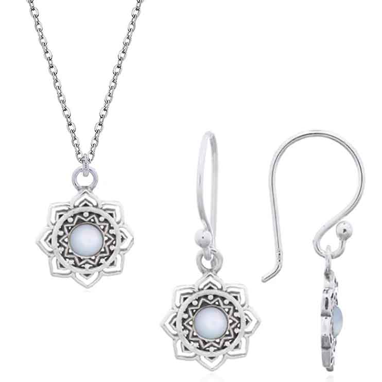 925 Sterling Silver Jewellery Set "Denelle"