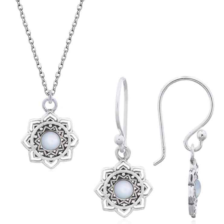 silver jewellery set