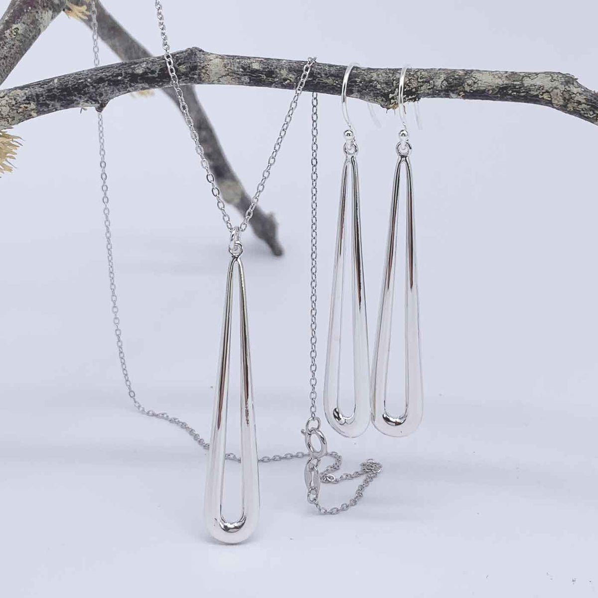 silver jewellery set frenelle