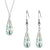 silver opal jewellery set