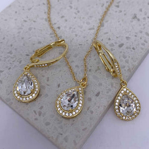 gold crystal jewellery set buy online nz