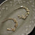 gold hoop floral earrings quality jewellery
