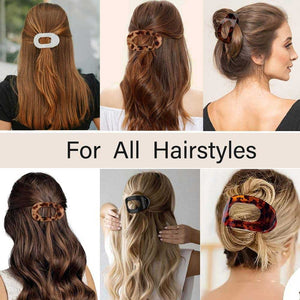 Flat Hair Clip "Mel" (Dark Burgundy Matt )