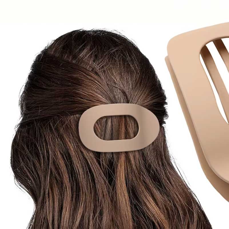 Flat Hair Clip "Mel" (Sage Green)