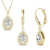 gold crystal jewellery set