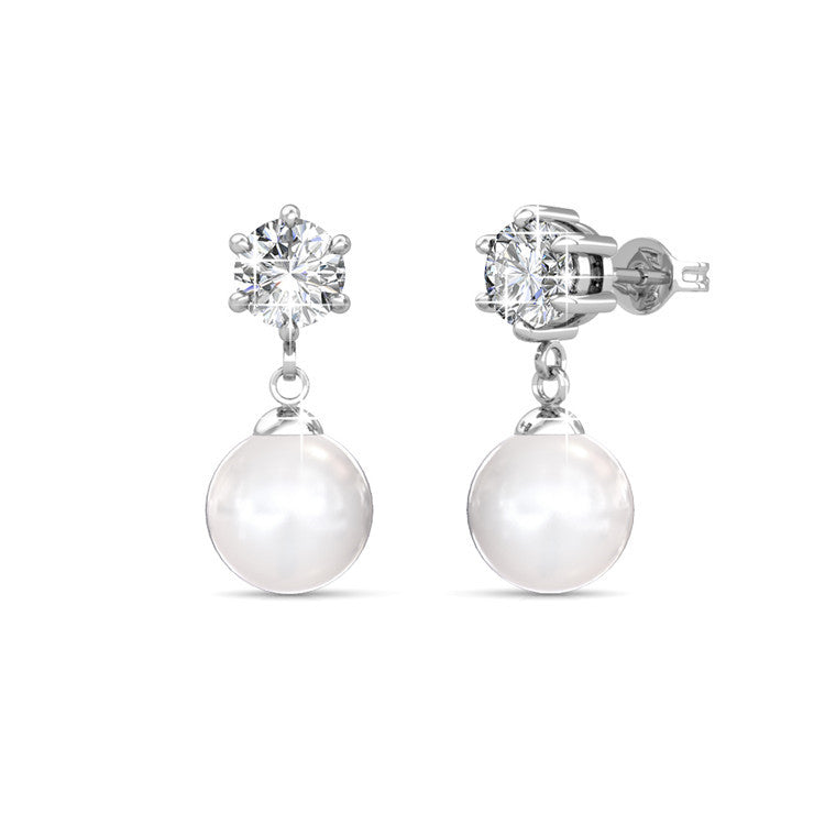 crystal pearl matching jewellery set for brides and weddings buy online auckland nz