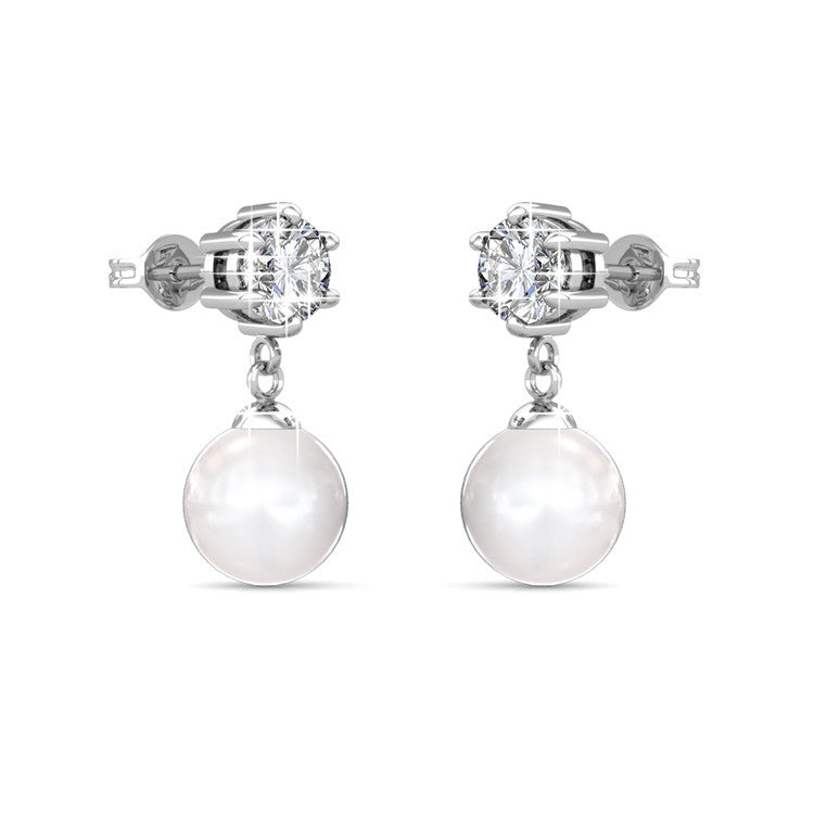 crystal pearl matching jewellery set for brides and weddings buy online auckland nz
