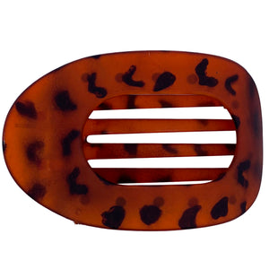 Flat Hair Clip "Mel" (Matt Tortoise Red)