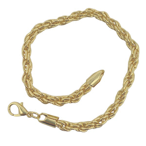 gold twisted rope bracelet by frenelle jewellery online nz