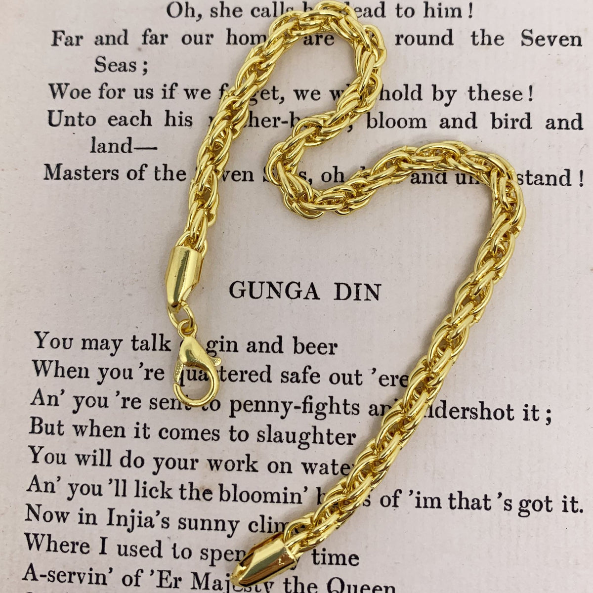 gold twisted rope bracelet by frenelle jewellery online nz