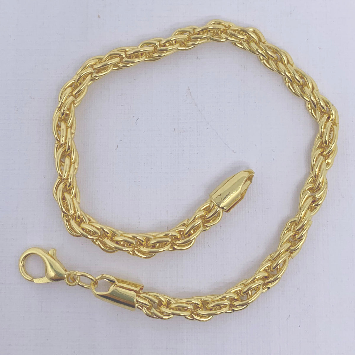 gold twisted rope bracelet by frenelle jewellery online nz