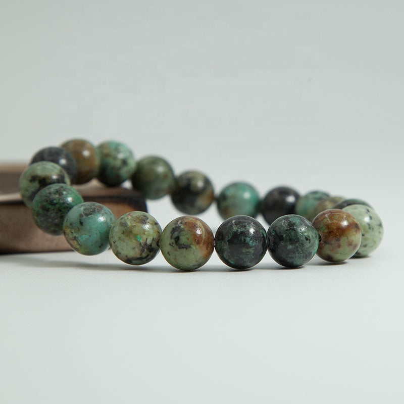 Stretch Bracelet 8mm gemstones "Mala" (African Turquoise)