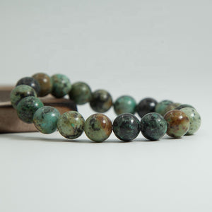 Stretch Bracelet 8mm gemstones "Mala" (African Turquoise)