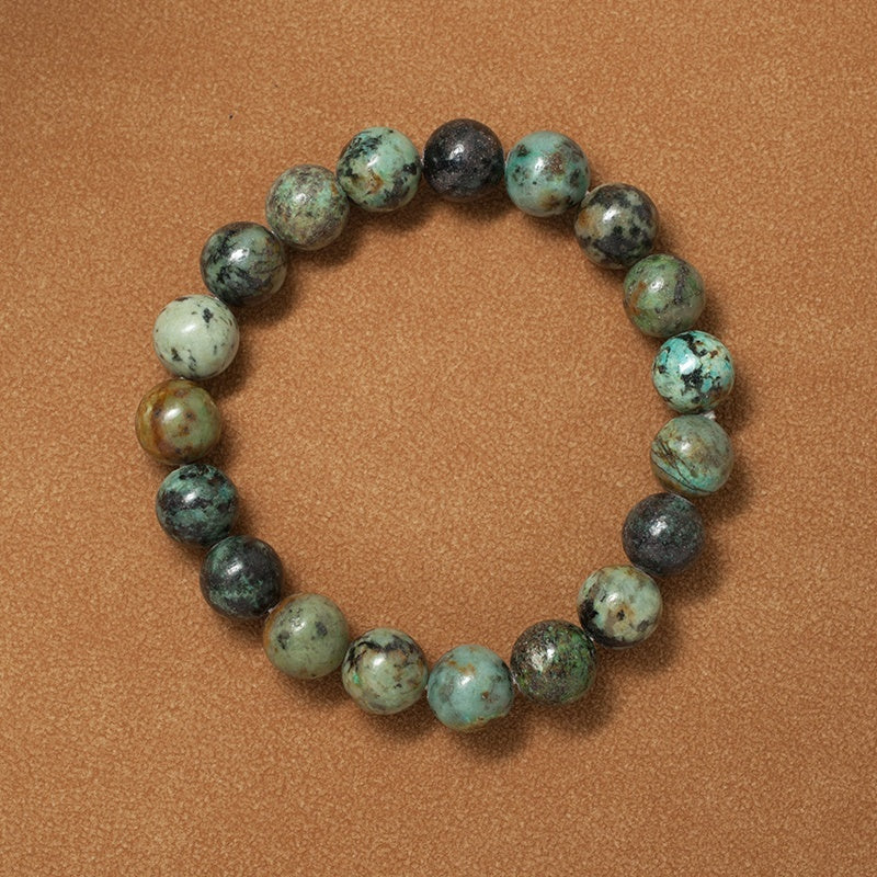 Stretch Bracelet 8mm gemstones "Mala" (African Turquoise)