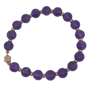 bracelet gold amethyst magnetic clasp frenelle online nz