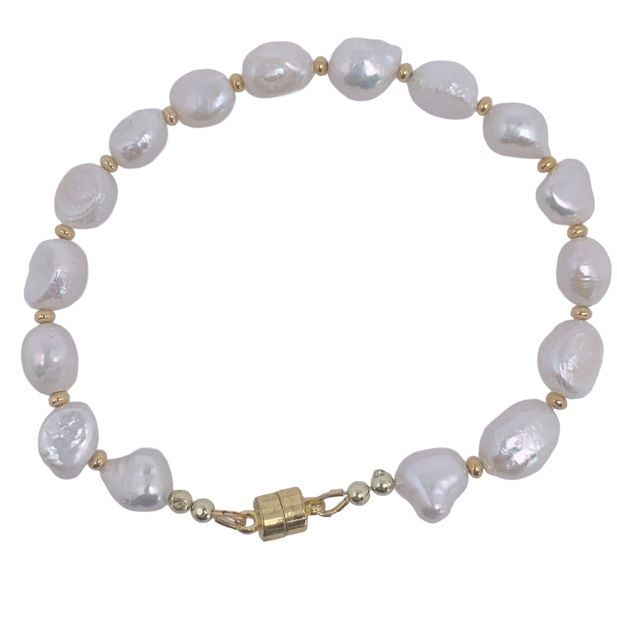 Pearl Bracelet "Jaylene" (White Baroque)