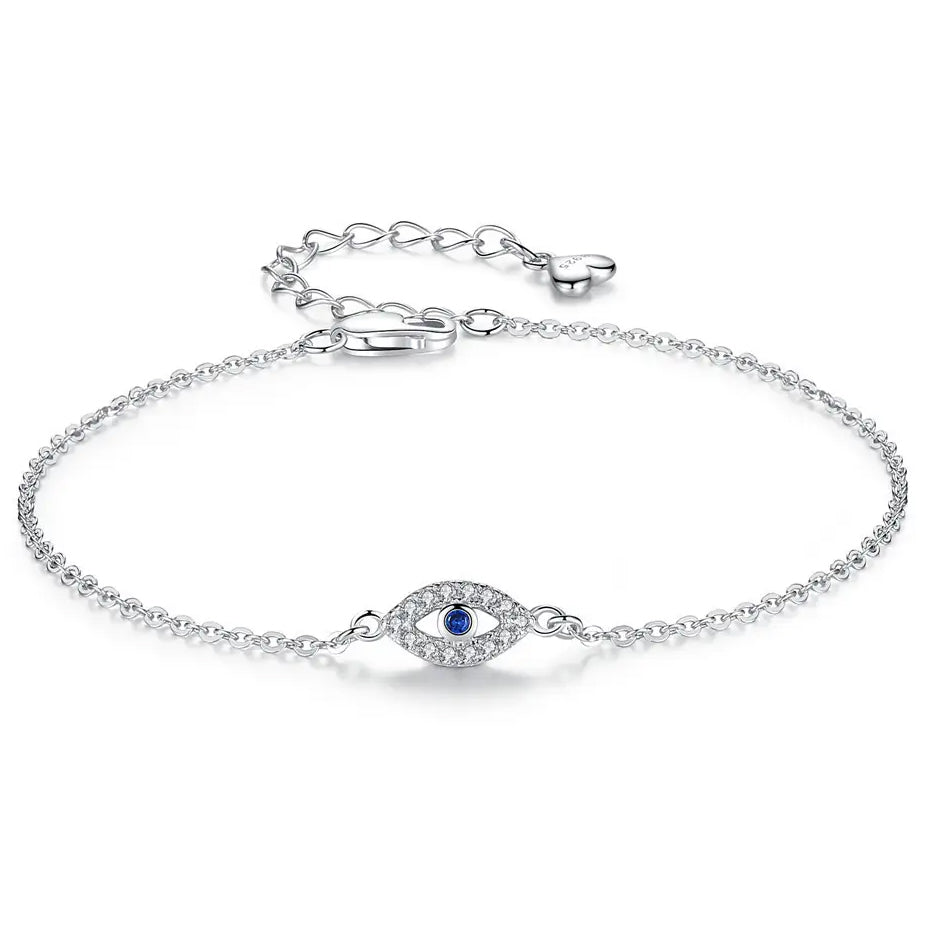 Silver Evil Eye Bracelet "Koruma"