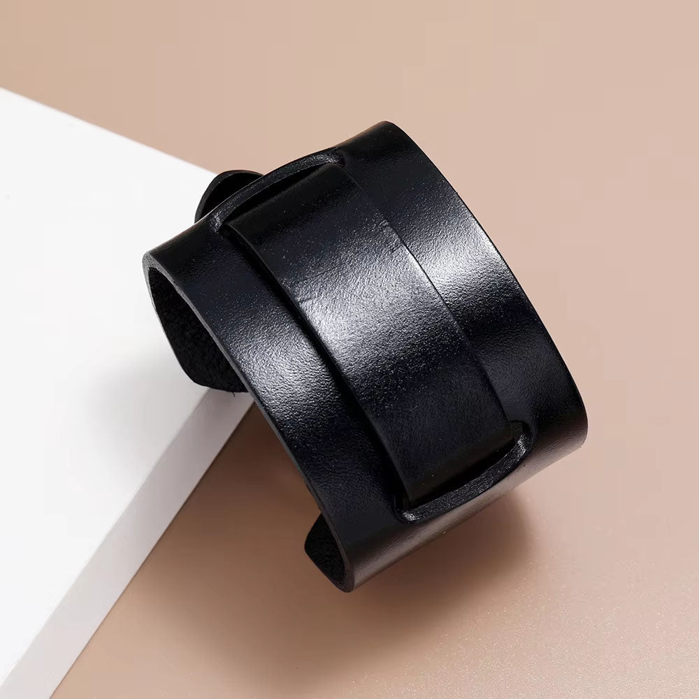 leather bucklet bracelet frenelle jewellery