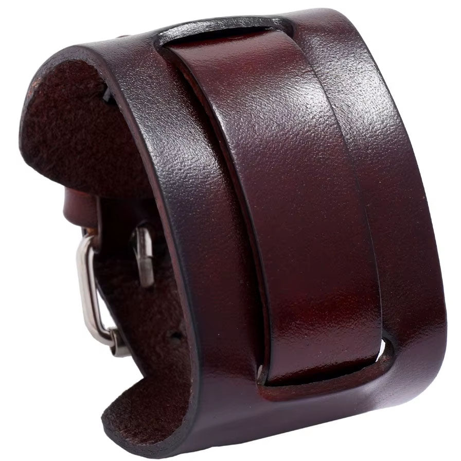Leather buckle bracelet by frenelle jewellery
