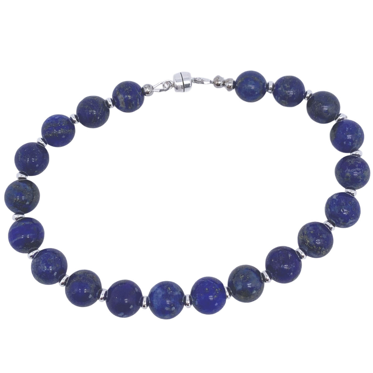 silver lapis lazuli bracelet by frenelle jewellery