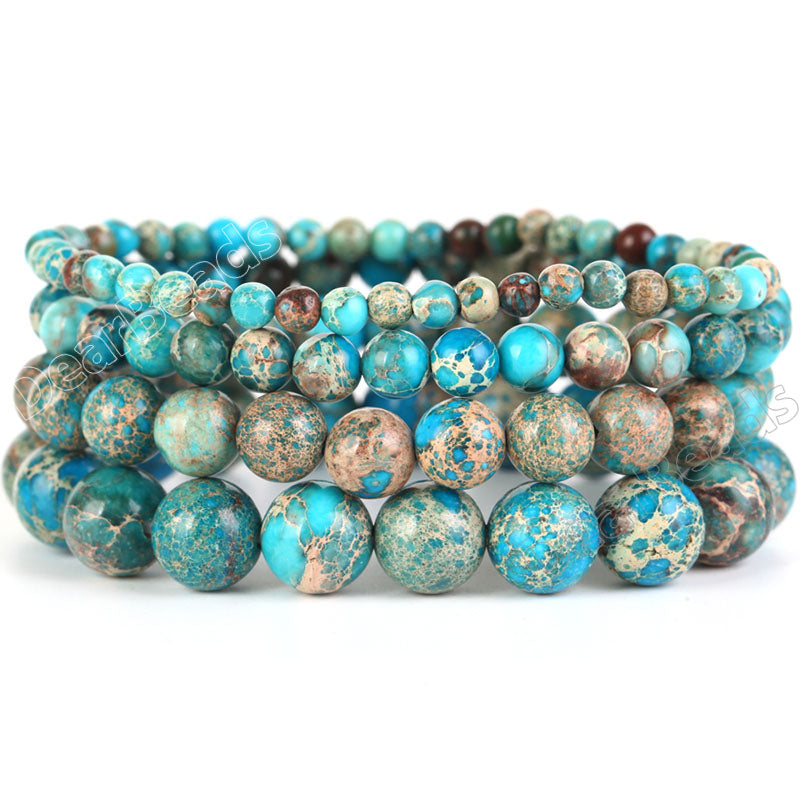 imperial jasper stretch gemstone bracelet from frenelle jewellery