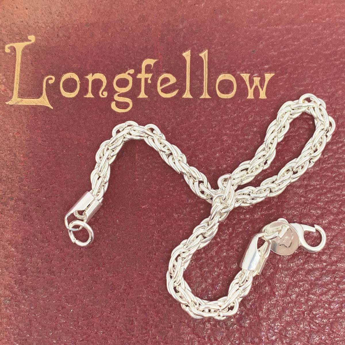 silver twisted rope bracelet by frenelle jewellery online nz