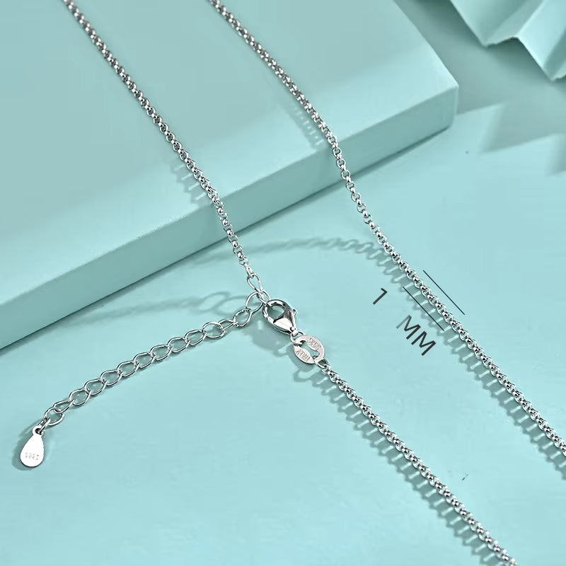 rolo chain silver