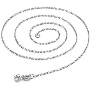 rolo chain silver frenelle