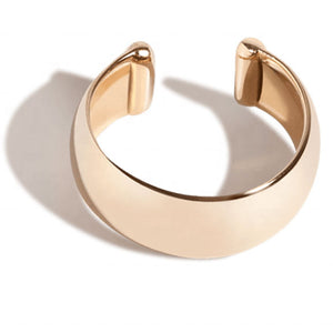 gold plain earring cuff frenelle jewellery