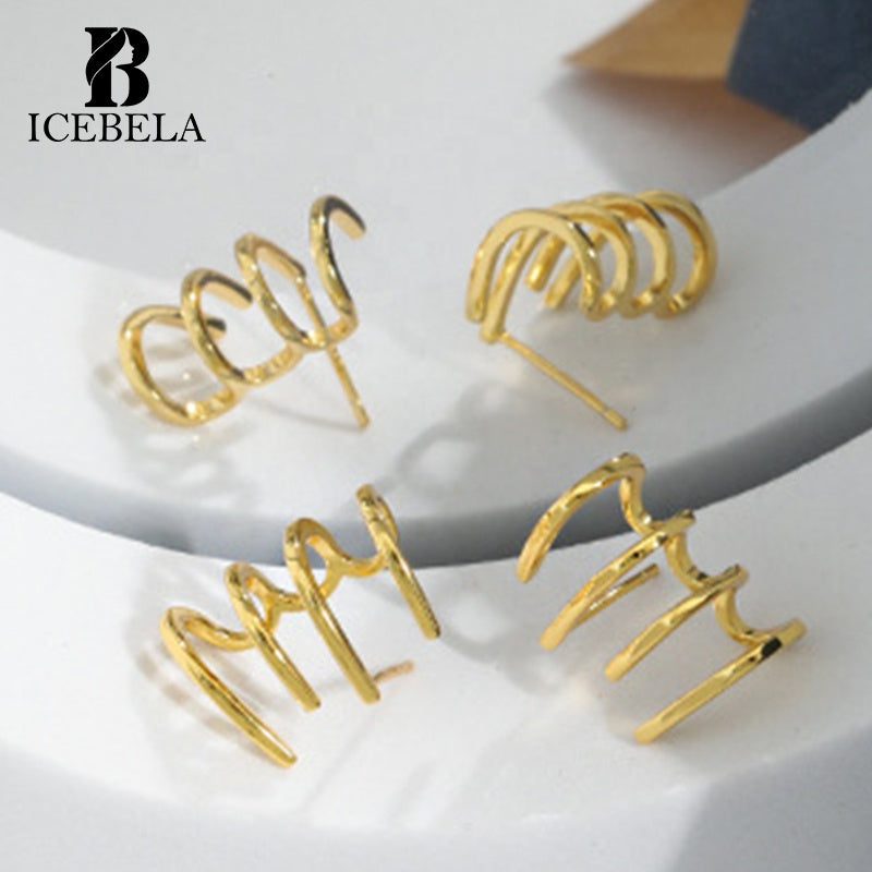 Gold Multiple Earring Cuffs "Harper"
