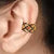 gold lattice ear cuff