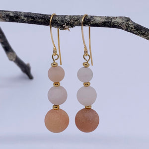Gold Drop Earrings "Ardesia" (Adventurine)