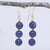 gold drop lapis lazuli earrings