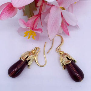 gold drop earrings frenelle jewellery online auckland nz