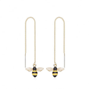 Gold threaders with bees "Beatrice"