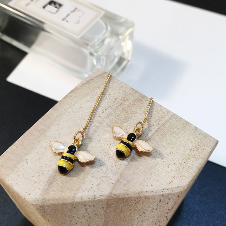 Gold threaders with bees "Beatrice"