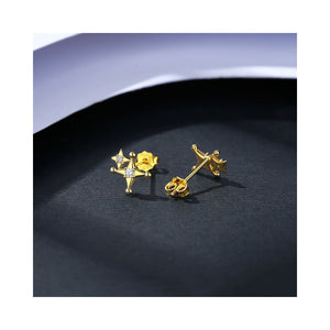gold star stud earrings frenelle jewellery auckland nz online