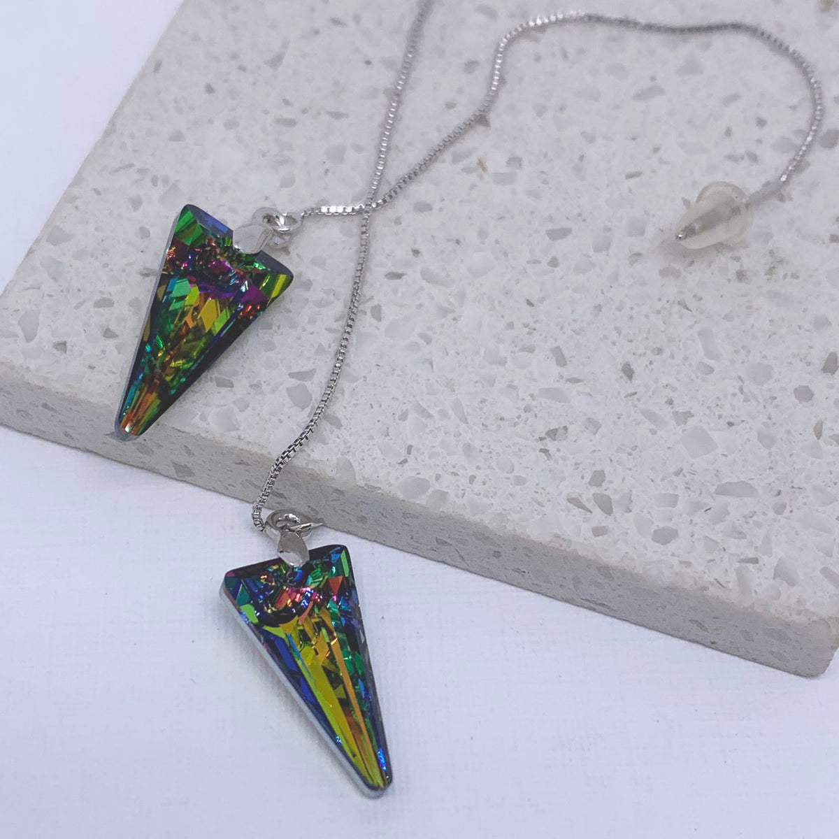 swarovski crystal earrings frenelle jewellery