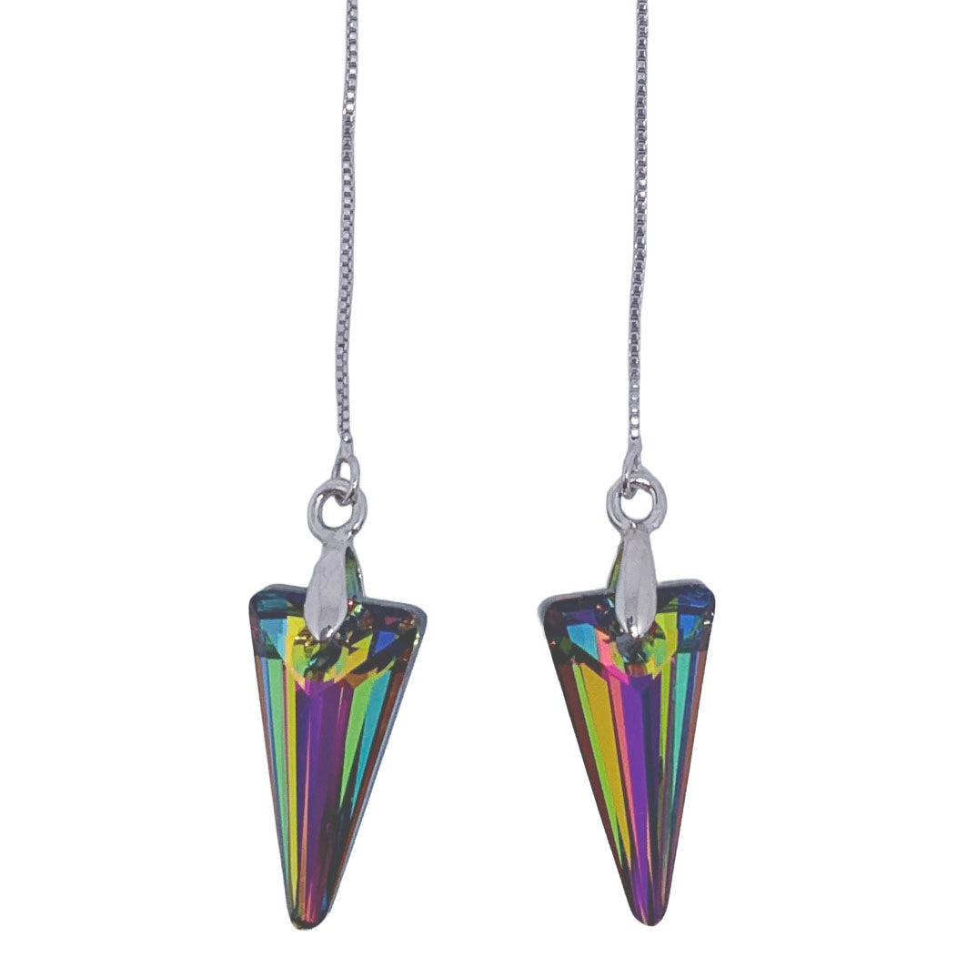 swarovski crystal earrings frenelle jewellery
