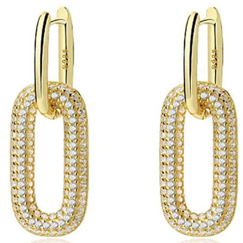 18K Gold Dangle Earrings "Jenelyn"