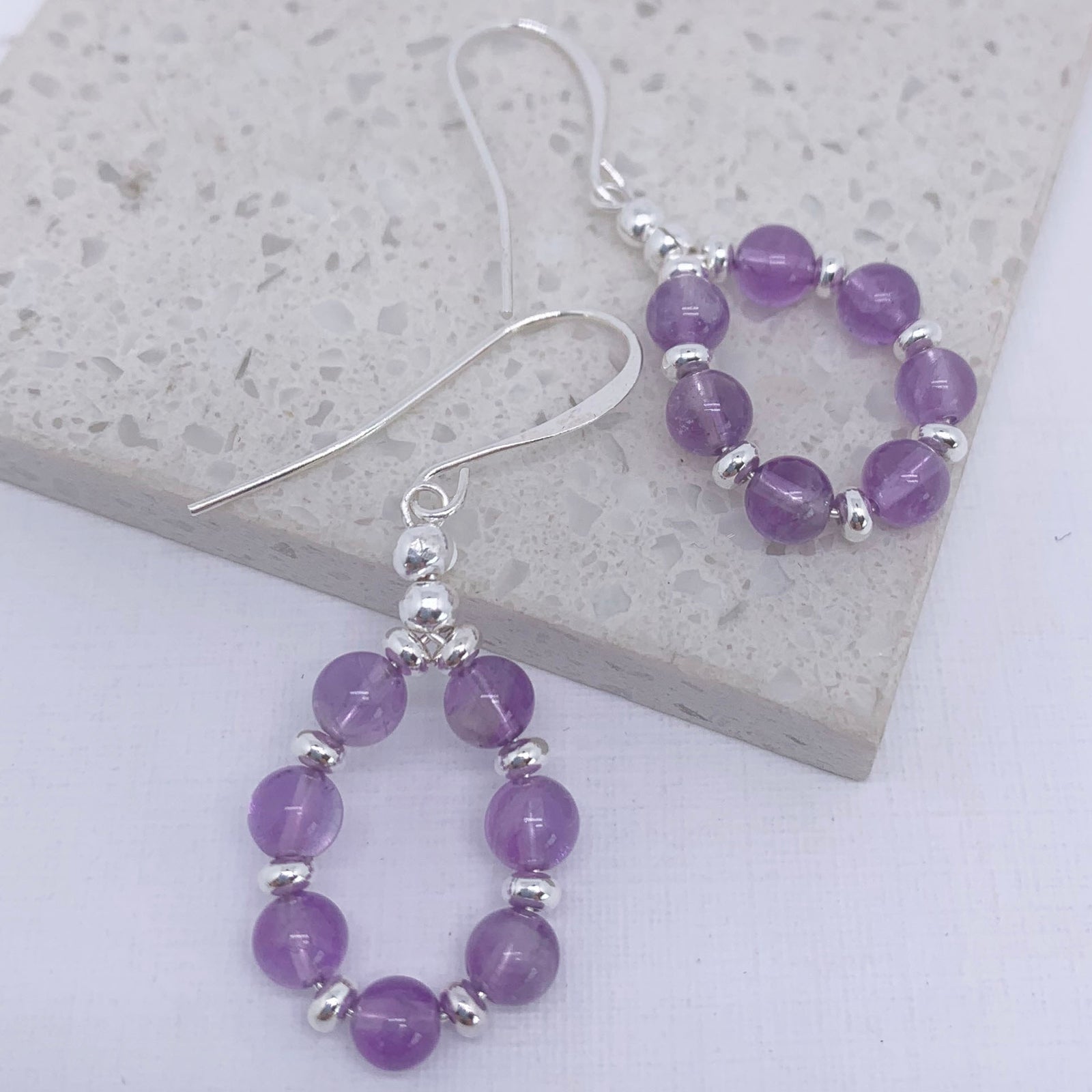 amethyst jewellery silver earrings frenelle online nz