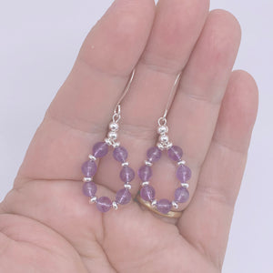amethyst jewellery silver earrings frenelle online nz