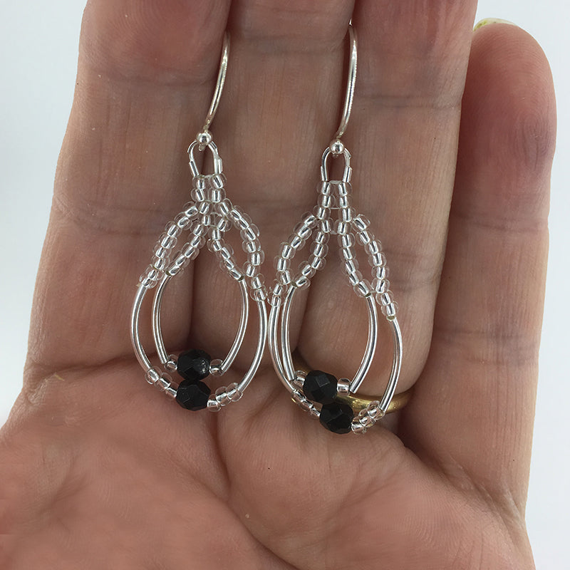 925 Sterling Silver Drop Earrings "Melania"