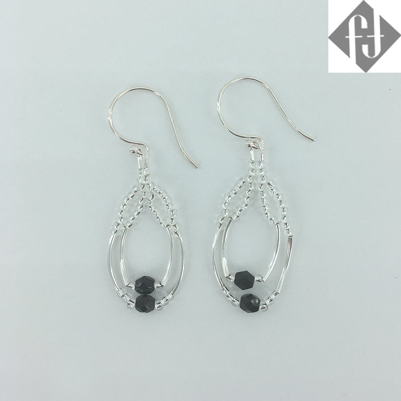 925 Sterling Silver Drop Earrings "Melania"