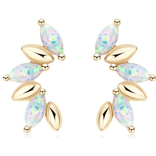 gold opal stud earrings frenelle jewellery buy online auckland nz