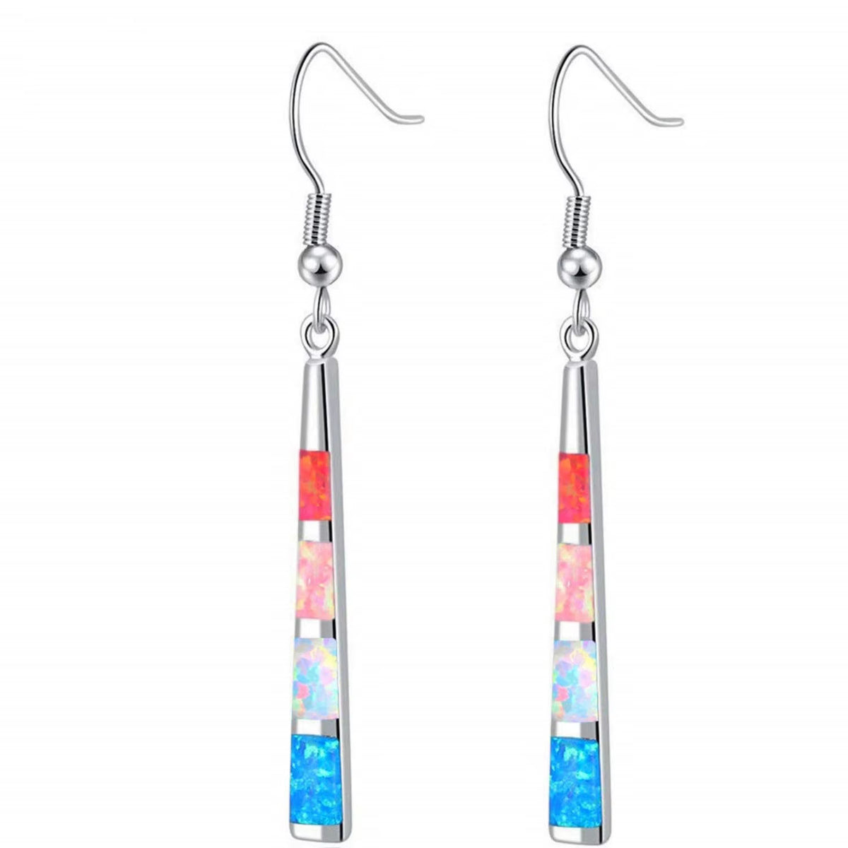 silver opal drop earrings frenelle jewellery