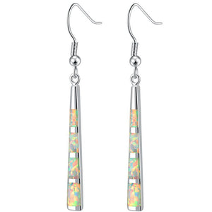 silver opal drop earrings frenelle jewellery