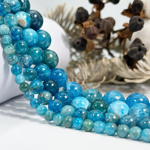 Apatite Gloss Gemstone Beads (8mm)