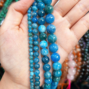Apatite Gloss Gemstone Beads (8mm)